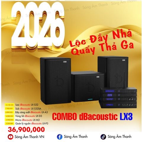 COMBO DBACOUSTIC LX3 - TẶNG QLN LX P3