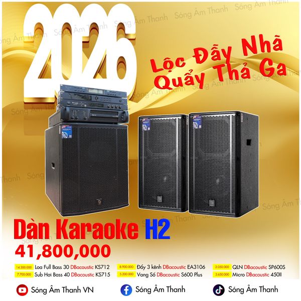 Bộ Dàn Karaoke DBAcoustic H2 - Dàn Karaoke Quốc Dân Tại SAT