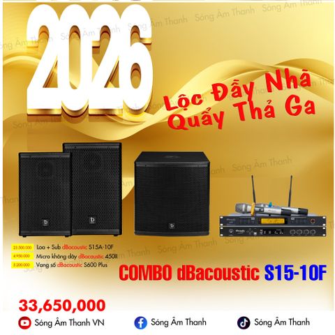 Dàn Karaoke DBacoustic S15A-10F – Chất Âm Đỉnh Cao, Hiệu Suất Ấn Tượng Cho Gia Đình