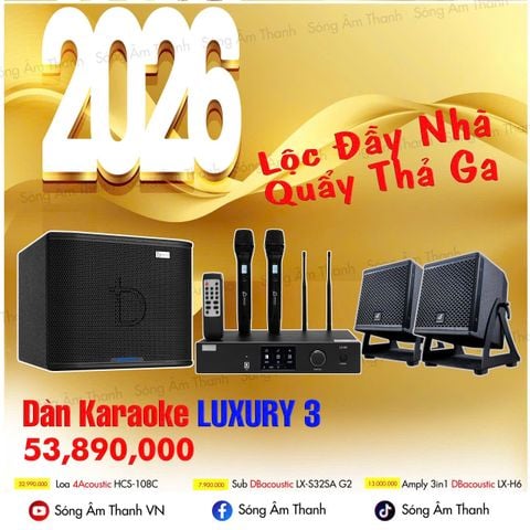 Dàn Karaoke Luxury 3 - Nhỏ Gọn , Mạnh Mẽ