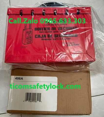  Master Lock 498A Group Lock Boxes & Permit Stations LockOut TagOut 
