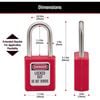 410RED MasterLock Safety Padlock - Khóa Loto Lockout Tagout Khóa Móc An Toàn