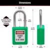 Ổ Khóa an toàn Điện 410GRN MasterLock Safety Padlock Khóa Loto