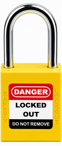  Khóa Móc An Toàn Điện, Ổ Khóa An Toàn Điện, Ổ khóa Loto Safety Padlock ProLockey KD-P38S-YLW 