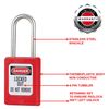 Lockout Tagout - Khóa LOTO - Ổ Khóa an toàn điện Master Lock S31RED Safety Padlock