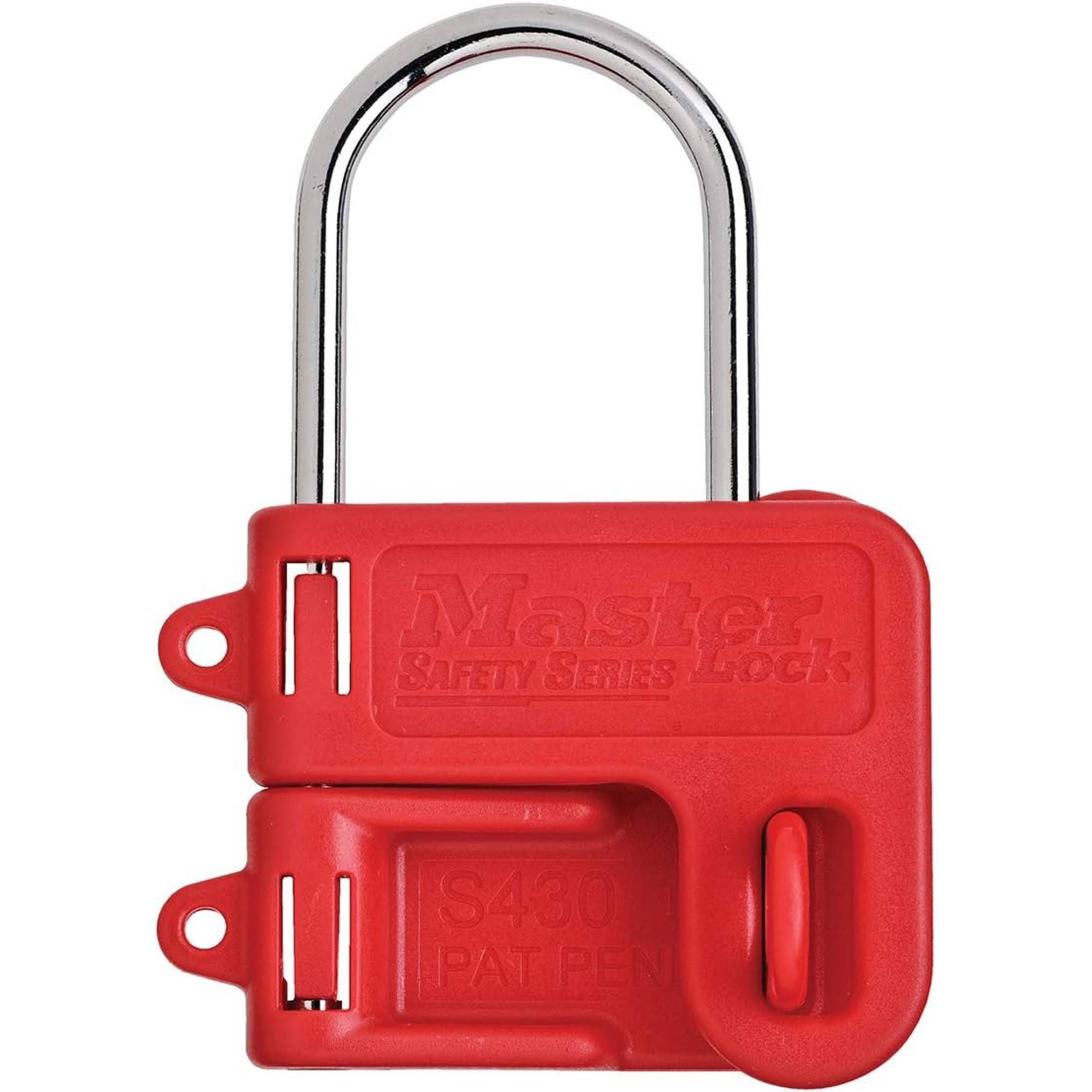 Khóa Loto S430 MasterLock, Ổ khóa thép có tay cầm bằng nhựa, Lockout Tagout