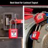 410RED MasterLock Safety Padlock - Khóa Loto Lockout Tagout Khóa Móc An Toàn