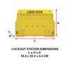 1483B Masterlock Trạm khóa an toàn Điện gắn tường - Wall Mounted Lockout Station