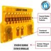 Bộ khóa An Toàn Điện- Khóa Loto - Lockout Kit Treo tường 1483BP410 MasterLock
