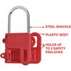 Khóa Loto S430 MasterLock, Ổ khóa thép có tay cầm bằng nhựa, Lockout Tagout