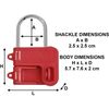 Khóa Loto S430 MasterLock, Ổ khóa thép có tay cầm bằng nhựa, Lockout Tagout