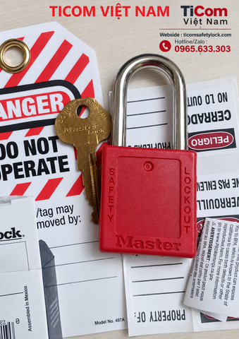  410RED Master Lock Lockout Padlocks & Accessories 