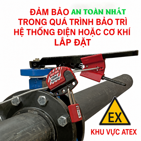  Khóa an toàn Loto Lockout - Tagout - Khóa van bướm Master Lock S3921 