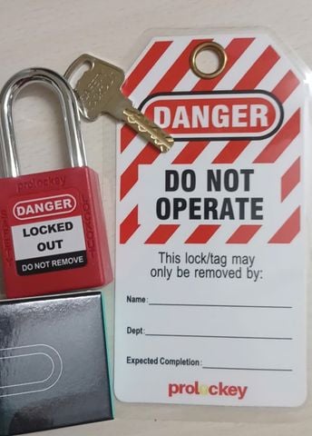  KD-P38S-RED - Ổ Khoá Loto Lockout Tagout - Khóa An Toàn CB Điện - Khóa Danger Prolockey 