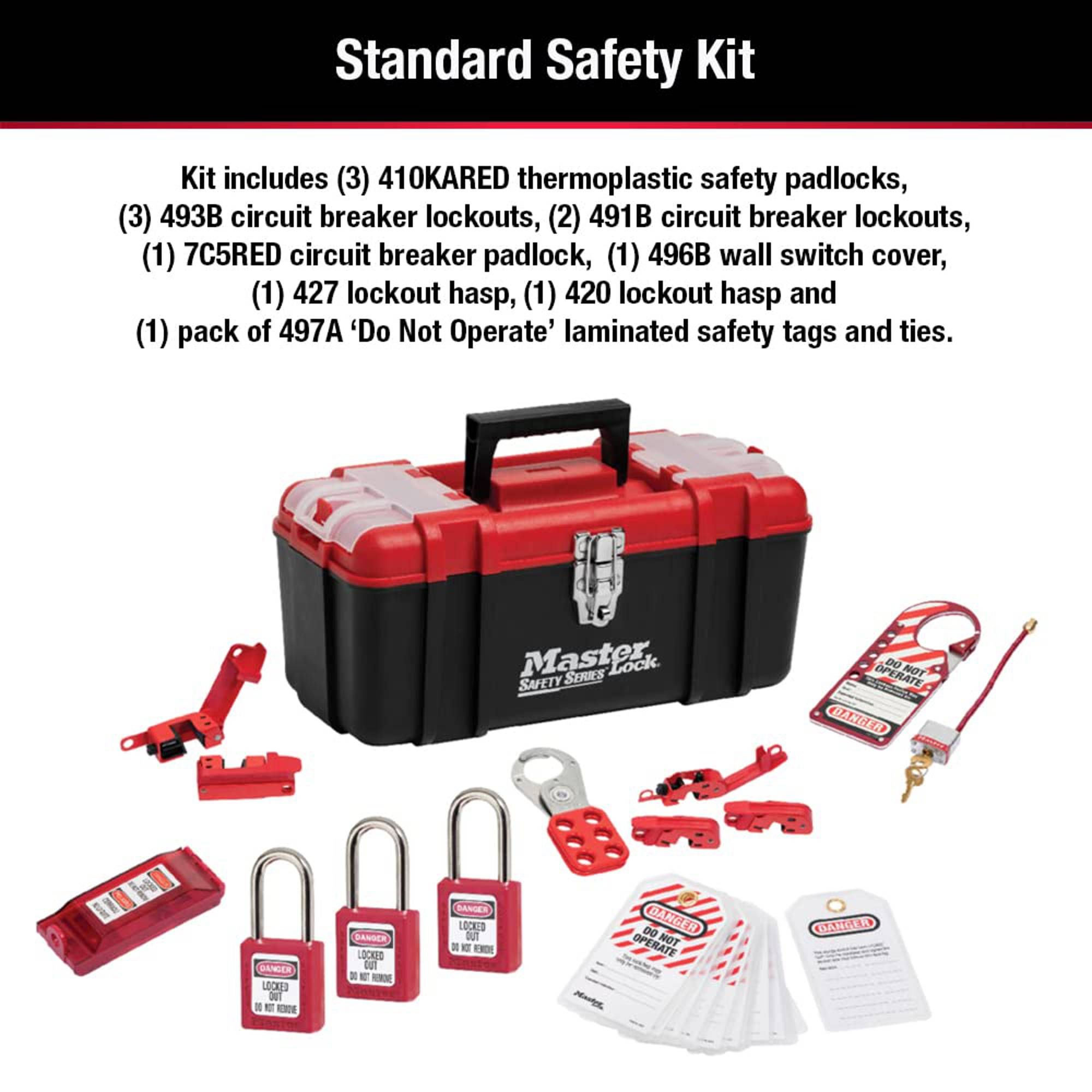 Lockout Kit MasterLock 1457E410 - Bộ Khóa LOTO An Toàn Điện Chính Hãng - Lockout Tagout
