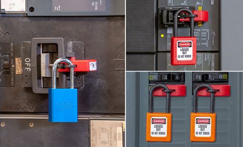  LOTO Lockout-Tagout Khóa Ngắt Mạch MCCB Master Lock S3821 – S3822 – S3823 