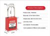 Khóa Loto PROLOCKEY KD-P38SSD4-RED Ổ khóa an toàn còng bằng thép 4mm