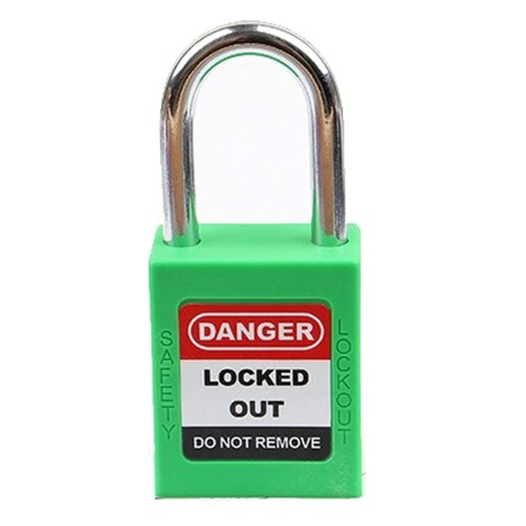  Ổ Khóa An Toàn, Móc Khóa An Toàn Điện, Ổ khóa Loto Safety Padlock ProLockey KD-P38S-GRN 