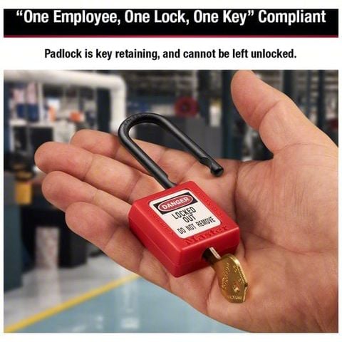  Ổ Khóa Loto Lockout Tagout Padlock Ổ khóa an toàn điện 406Red Master Lock 