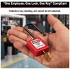Ổ Khóa Loto Lockout Tagout Padlock Ổ khóa an toàn điện 406Red Master Lock