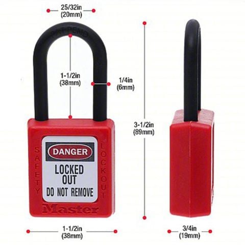  Khóa móc toàn khóa loto 406RED MasterLock 