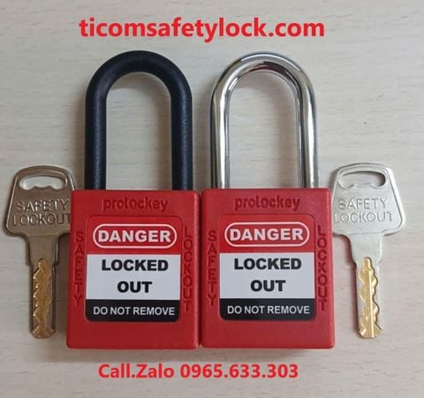  Safety Padlock KD-P38P-RED ( Lockout Tagout - Khóa LOTO ) 