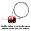 S806 MasterLock - Khóa cáp điều chỉnh được, cáp dài 1,8m (Cable Lockout)