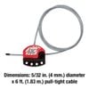 S806 MasterLock - Khóa cáp điều chỉnh được, cáp dài 1,8m (Cable Lockout)