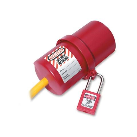  488 MasterLock - Khóa an toàn cho phích cắm điện cỡ lớn, loại xoay, dùng cho phích cắm 220-550 Volt Electrical Lockout 