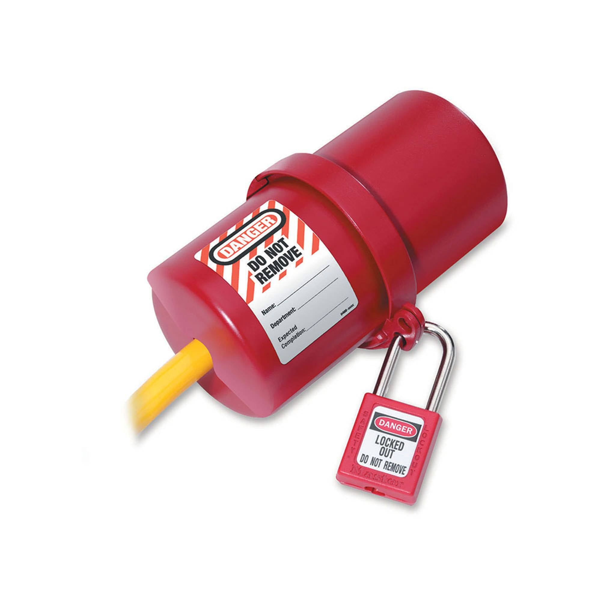 488 MasterLock - Khóa an toàn cho phích cắm điện cỡ lớn, loại xoay, dùng cho phích cắm 220-550 Volt Electrical Lockout