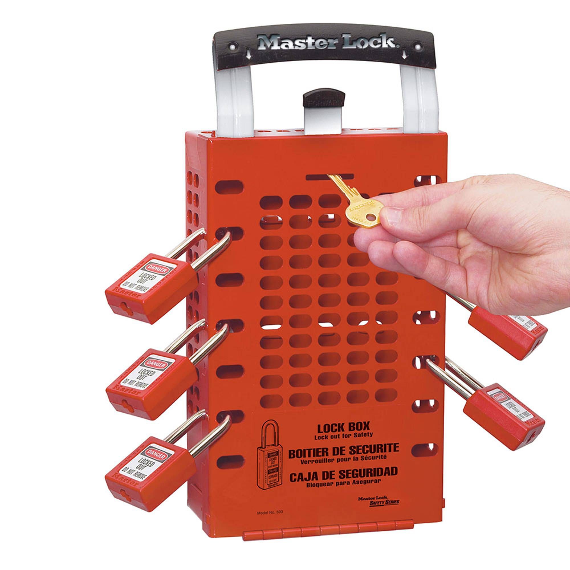 Khóa Loto - Loto Box - Hộp đựng chìa khóa Master Lock 503RED