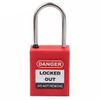 Ổ khóa an toàn còng bằng thép 4mm PROLOCKEY KD-P38SSD4-RED