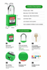 Ổ Khóa An Toàn, Móc Khóa An Toàn Điện, Ổ khóa Loto Safety Padlock ProLockey KD-P38S-GRN