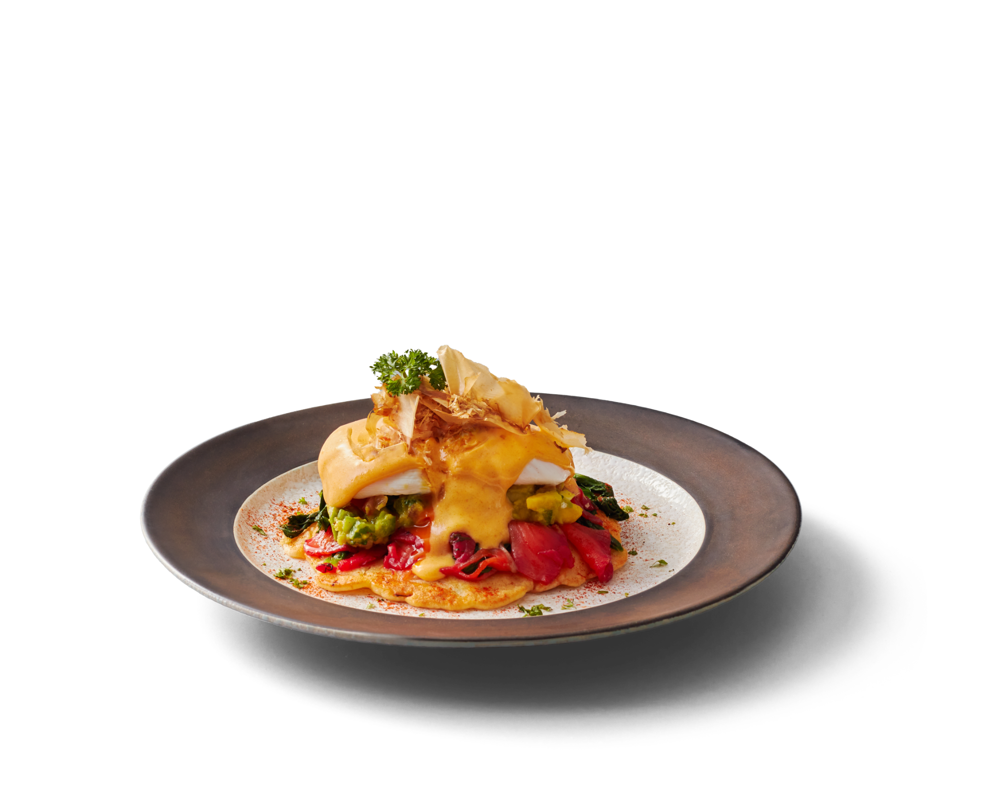  SALMON OKONOMIYAKI BENEDICT 