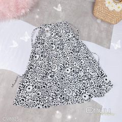 Chân Váy Midi Hoạ Tiết CV8025