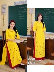 Áo Dài Đàn Bọ Cánh Cam AD3041 (Áo lẻ)