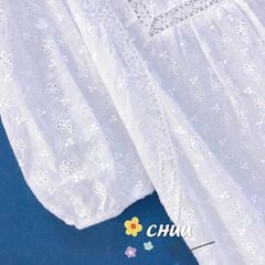 Áo Hoa Thêu Viền Vuông AT9002.5193