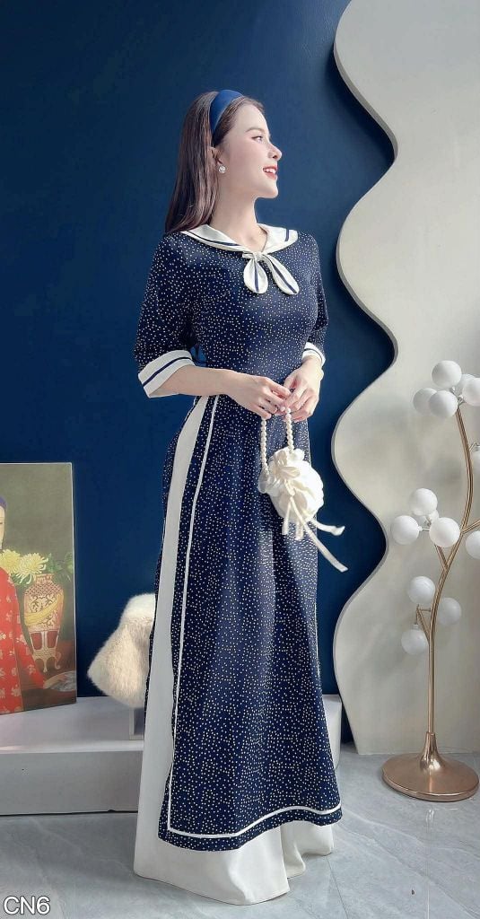 Áo Dài Hải Quân AD2933 (Áo lẻ)