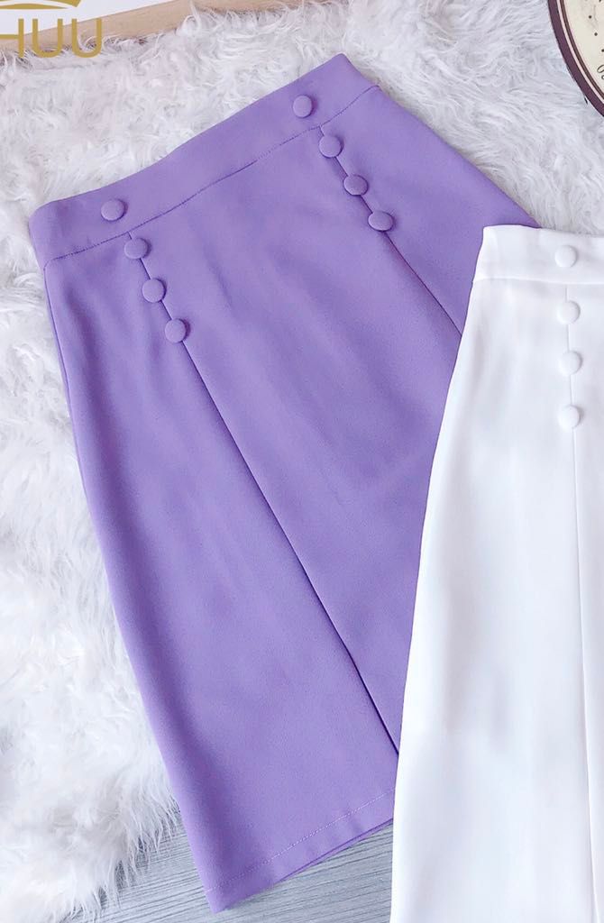 Chân Váy Dài 8 Nút Bọc CV9001.5045
