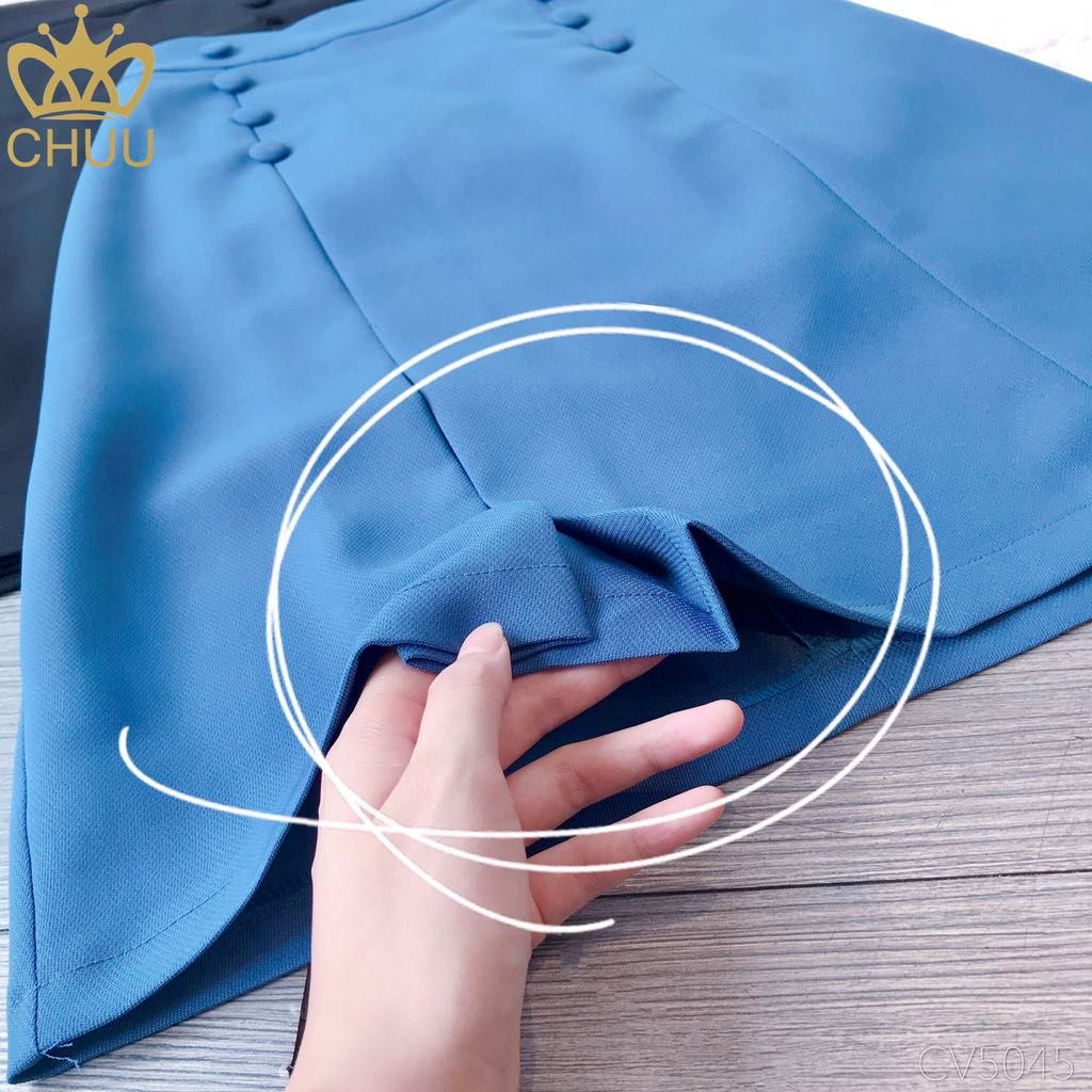 Chân Váy Dài 8 Nút Bọc CV9001.5045