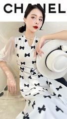 Áo Dài Eo Sa Tay Hoa AD2856 (áo lẻ)