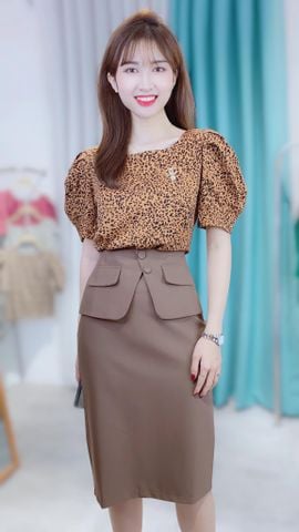 Chân Váy Peplum 2 Nắp CV6133