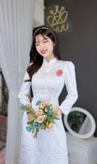 Áo Dài Gấm Tay Bồng AD8005 (áo lẻ)