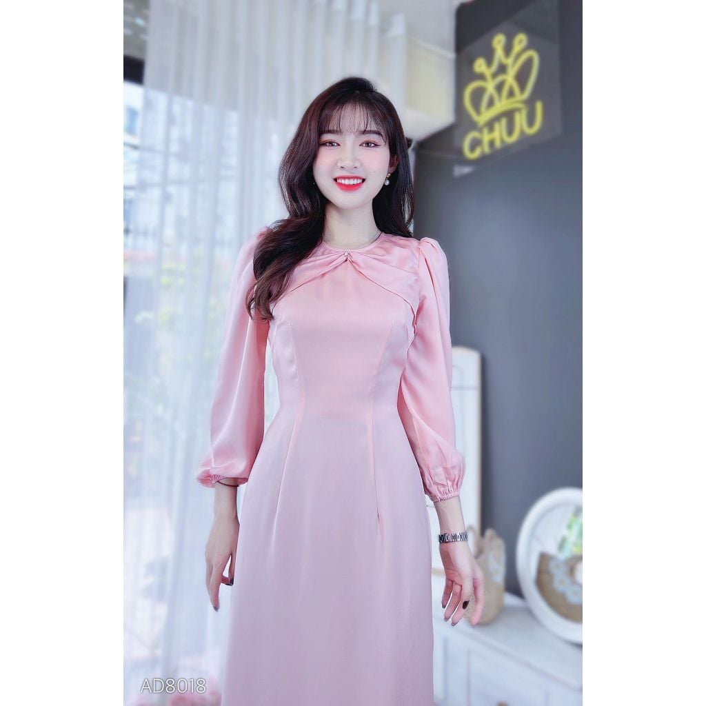 Áo Dài Lụa Ánh Nhung AD8018 (áo lẻ)