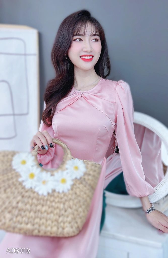 Áo Dài Lụa Ánh Nhung AD8018 (áo lẻ)