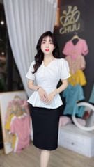 Áo Peplum Xoắn Cổ A9002.8052