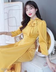 Áo Dài Ánh Nhung Nơ Oai AD8017 (áo lẻ)