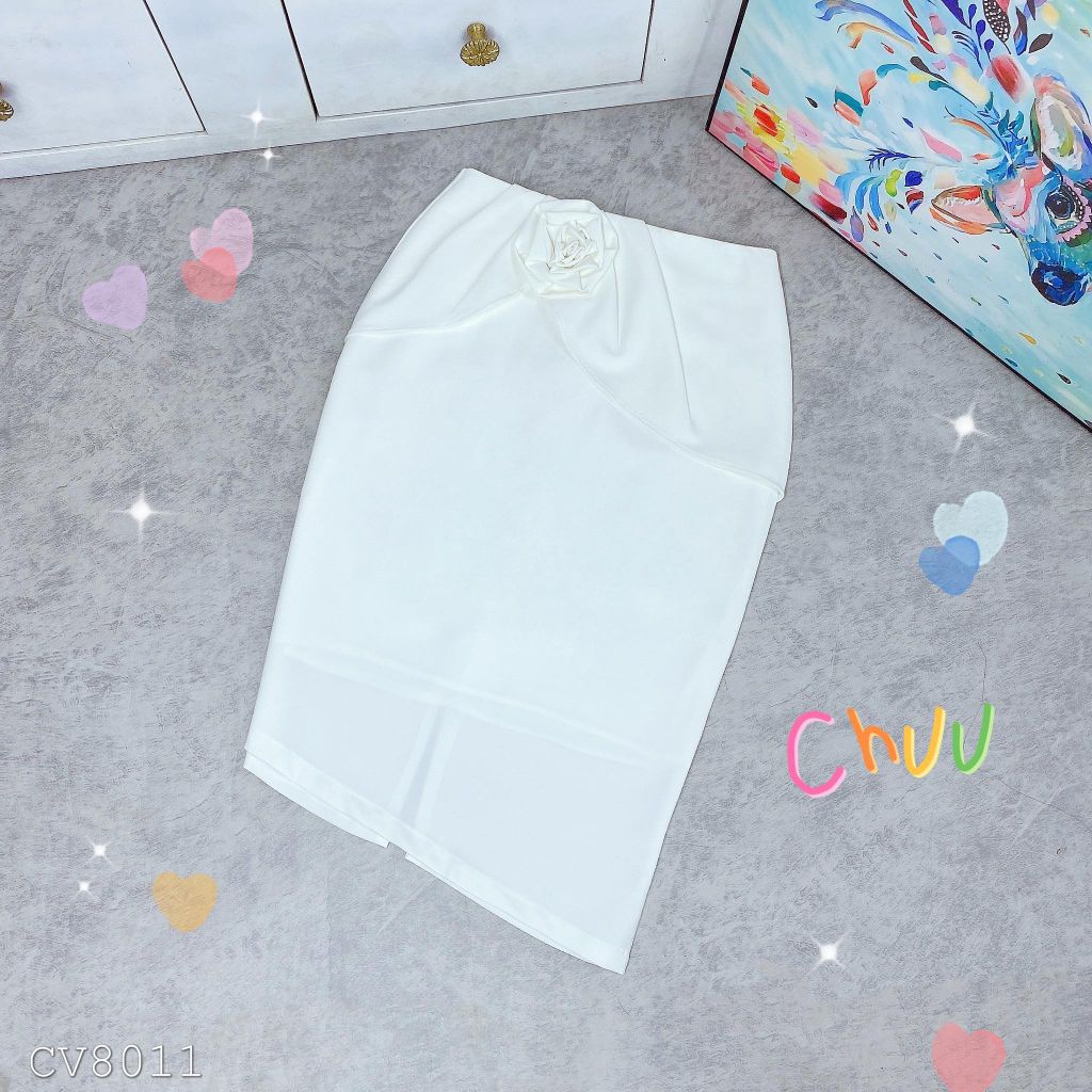 Chân Váy Hoa Hồng CV8011