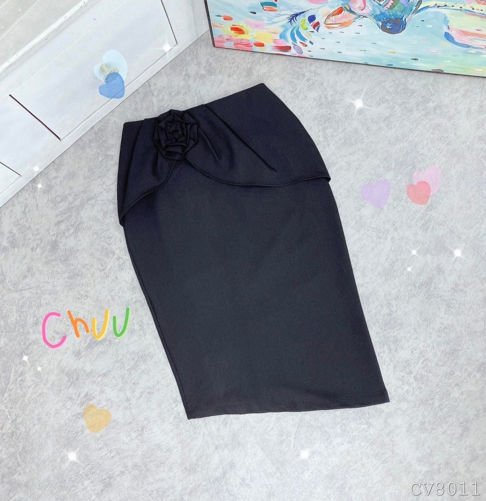 Chân Váy Hoa Hồng CV8011