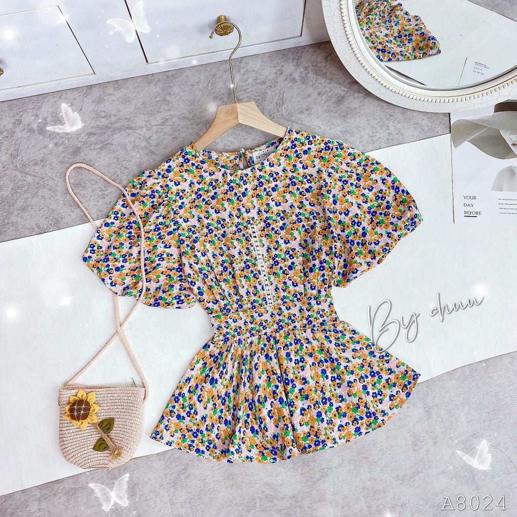Áo Peplum Hoa R.U.N.G A9002.8024